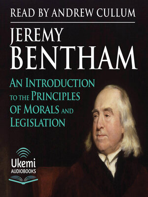 cover image of An Introduction to the Principles of Morals and Legislation